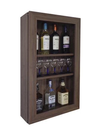 Bar Adega Peq para Vinhos e Bebidas Cristaleira Suspenso de Parede para Sala Estar ou Jantar Versati - Formalivre Menor preço em Bar Adega Peq para Vinhos e Bebidas Cristaleira Suspenso de Parede para Sala Estar ou Jantar Versati - Formalivre