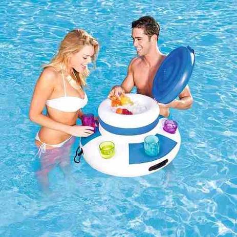Bar Cooler Flutuante Bestway 16 Litros porta copos 70 cm 43117 Menor preço em Bar Cooler Flutuante Bestway 16 Litros porta copos 70 cm 43117