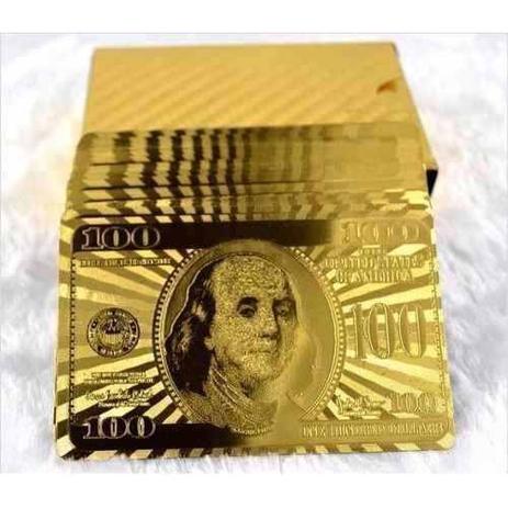 Baralho Dourado Ouro 24k Folheado Poker Truco Cartas Jogos - Joy Menor preço em Baralho Dourado Ouro 24k Folheado Poker Truco Cartas Jogos - Joy