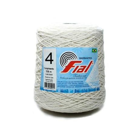 Barbante Fial Crú 700g n04 com 1075 Metros Menor preço em Barbante Fial Crú 700g n04 com 1075 Metros
