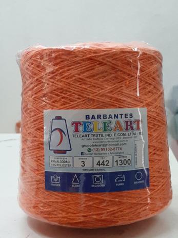 BARBANTE TELEART Nº 3 cor 17 LARANJA - Teleart Textil