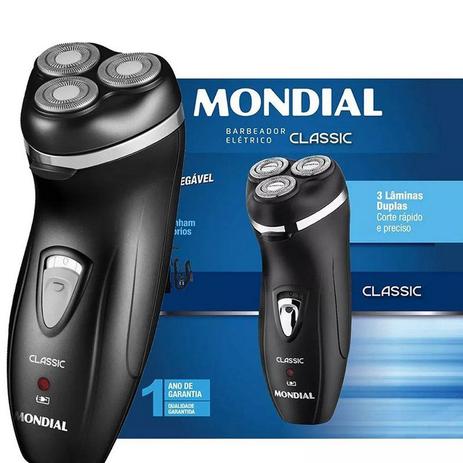 Barbeador Elétrico Mondial Classic Nbe-01 Preto Bivolt Menor preço em Barbeador Elétrico Mondial Classic Nbe-01 Preto Bivolt