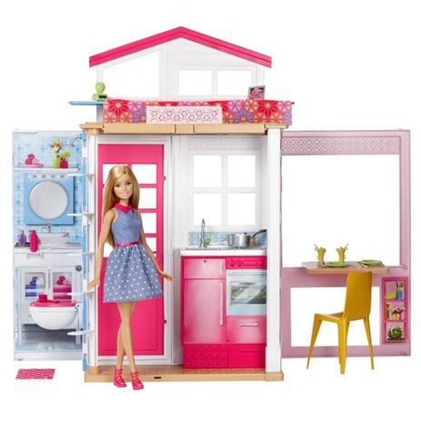 Barbie e sua Casa de 2 andares - REAL - MATTEL Menor preço em Barbie e sua Casa de 2 andares - REAL - MATTEL