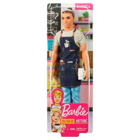 Barbie - Ken Profissões - Barista - Mattel FXP01 Menor preço em Barbie - Ken Profissões - Barista - Mattel FXP01