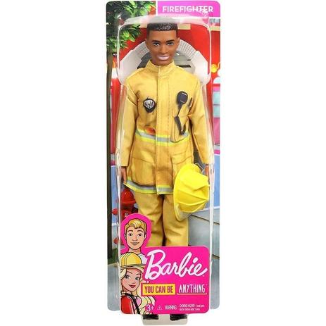Barbie - Ken Profissões - Bombeiro - Mattel FXP01 Menor preço em Barbie - Ken Profissões - Bombeiro - Mattel FXP01