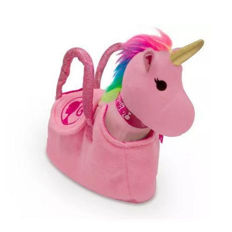 Barbie Pelucia NA Bolsinha Unicornio Rosa FUN 8262-8 Menor preço em Barbie Pelucia NA Bolsinha Unicornio Rosa FUN 8262-8