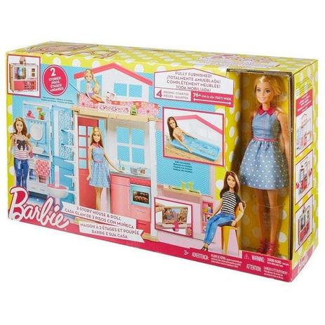 Barbie Real Casa Com Boneca DVV48 Mattel Menor preço em Barbie Real Casa Com Boneca DVV48 Mattel