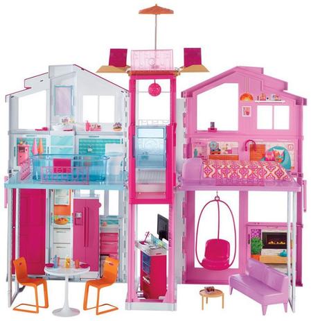 Barbie Real Super Casa 3 Andares - Mattel Menor preço em Barbie Real Super Casa 3 Andares - Mattel