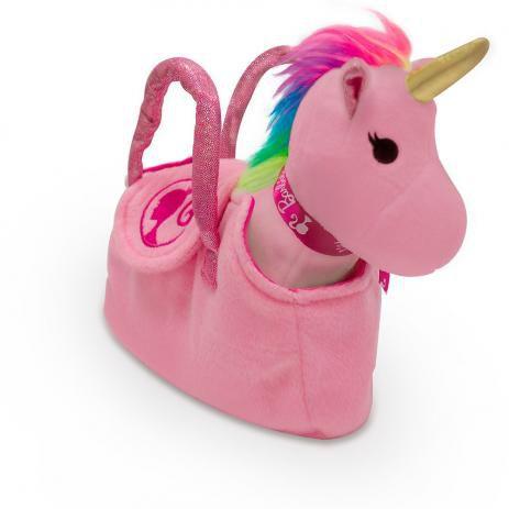 Barbie unicornio na bolsinha rosa - Barao Menor preço em Barbie unicornio na bolsinha rosa - Barao
