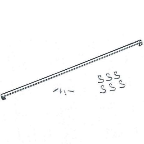 Barra Aço Inox c/ 6 ganchos 80 cm - Brinox Menor preço em Barra Aço Inox c/ 6 ganchos 80 cm - Brinox