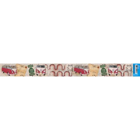 Barra Adesiva para Decoupage Litoarte 43,6 x 4 cm - Modelo BDA-IV - 619 Kombi Vermelha é boa?