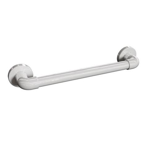 Barra de Apoio para Banheiro Alumínio Branco Leve 40 cm - LEVEVIDA Menor preço em Barra de Apoio para Banheiro Alumínio Branco Leve 40 cm - LEVEVIDA