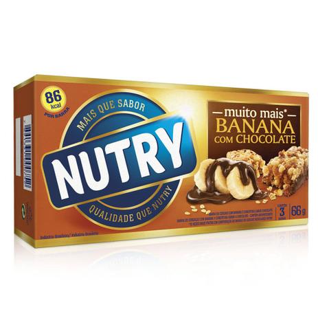Barra de Cereais Nutry Banana com Chocolate c/3 - Nutrimental Menor preço em Barra de Cereais Nutry Banana com Chocolate c/3 - Nutrimental