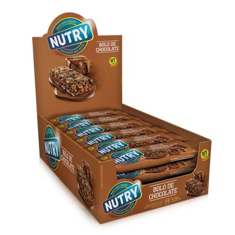 Barra de Cereais Nutry Bolo de Chocolate c/24 - Nutrimental Menor preço em Barra de Cereais Nutry Bolo de Chocolate c/24 - Nutrimental