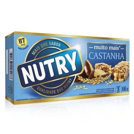 Barra de Cereais Nutry Castanha do Para c/3 - Nutrimental Menor preço em Barra de Cereais Nutry Castanha do Para c/3 - Nutrimental