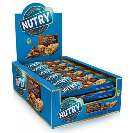 Barra de Cereais Nutry Castanha do Pará com Chocolate c/24 - Nutrimental Menor preço em Barra de Cereais Nutry Castanha do Pará com Chocolate c/24 - Nutrimental