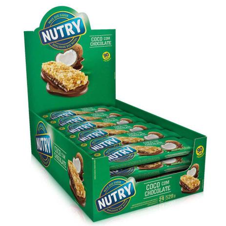 Barra De Cereais Nutry Coco Com Chocolate 22gr C/24 - Nutrimental Menor preço em Barra De Cereais Nutry Coco Com Chocolate 22gr C/24 - Nutrimental