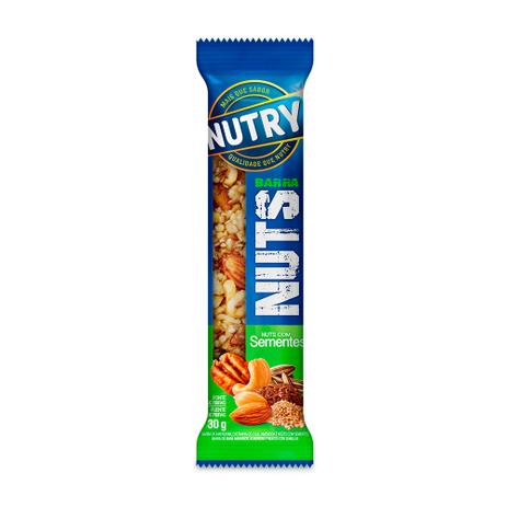 Barra de Cereais Nutry Nuts Sementes 30g Menor preço em Barra de Cereais Nutry Nuts Sementes 30g