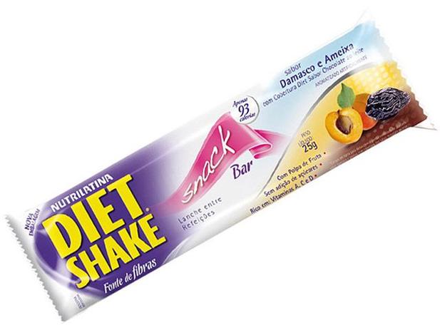 Barra de Cereal Diet Shake Damasco e Ameixa - c/ Chocolate 1 Unidade