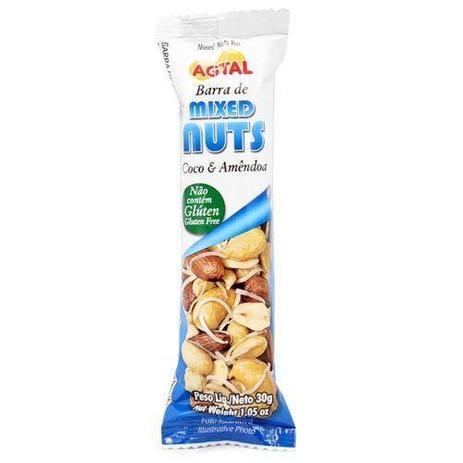Barra de Cereal - Mixed Nuts Coco e Amêndoa 1 unidades - Agtal Menor preço em Barra de Cereal - Mixed Nuts Coco e Amêndoa 1 unidades - Agtal