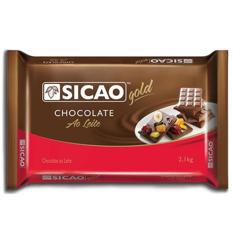 Barra de Chocolate ao Leite Gold 2,1kg - Sicao Menor preço em Barra de Chocolate ao Leite Gold 2,1kg - Sicao
