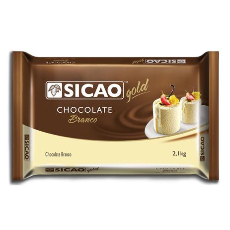Barra de Chocolate Branco Gold 2,1kg - Sicao Menor preço em Barra de Chocolate Branco Gold 2,1kg - Sicao