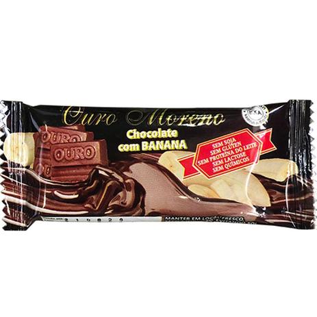 Barra de Chocolate com Banana 20g - Ouro Moreno Menor preço em Barra de Chocolate com Banana 20g - Ouro Moreno