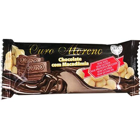 Barra de Chocolate com Macadâmia 20g - Ouro Moreno Menor preço em Barra de Chocolate com Macadâmia 20g - Ouro Moreno