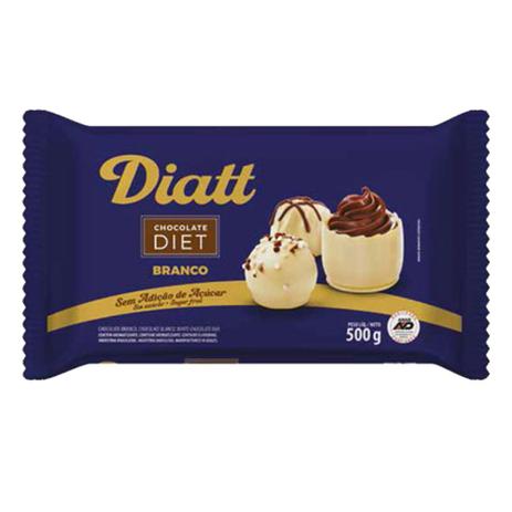 Barra de Chocolate Diet Branco 500g - Diatt Menor preço em Barra de Chocolate Diet Branco 500g - Diatt