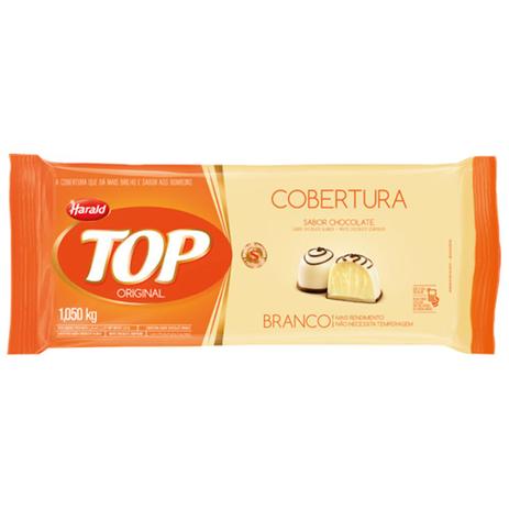 Barra de Chocolate Fracionado Top Branca 1,05kg - Harald Menor preço em Barra de Chocolate Fracionado Top Branca 1,05kg - Harald