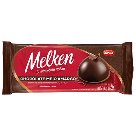 Barra de Chocolate Melken Meio Amargo 1,05kg - Harald Menor preço em Barra de Chocolate Melken Meio Amargo 1,05kg - Harald