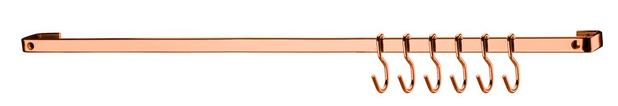 Barra De Piatina 30cm Com 6 Ganchos - Rosé Gold - FT2426RG - Future Menor preço em Barra De Piatina 30cm Com 6 Ganchos - Rosé Gold - FT2426RG - Future
