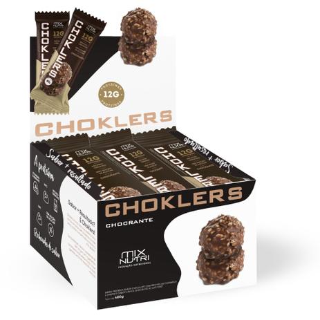 Barra De Proteína Choklers 40g Zero Açúcar Cx Com 12 Crocante - Mix Nutri Menor preço em Barra De Proteína Choklers 40g Zero Açúcar Cx Com 12 Crocante - Mix Nutri