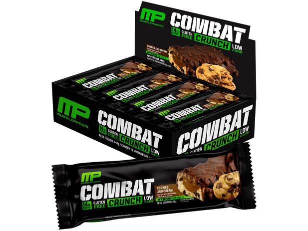 Barra de Proteína MusclePharm Combat Crunch - Cookies and Cream 12 Unidades com 45g Cada é boa?