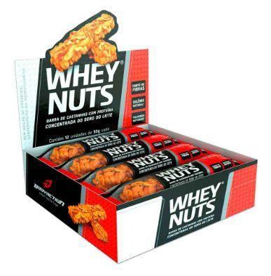 Barra de Proteína Whey Nuts Caixa com 12 unidades - Bodyaction Menor preço em Barra de Proteína Whey Nuts Caixa com 12 unidades - Bodyaction