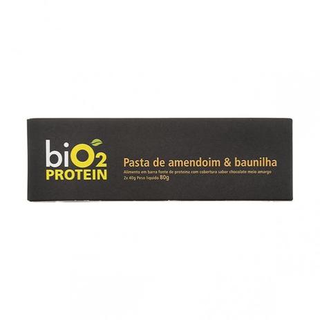 Barra fonte de proteína biO2 Baunilha + Amendoim 40g x 2 - biO2 Menor preço em Barra fonte de proteína biO2 Baunilha + Amendoim 40g x 2 - biO2
