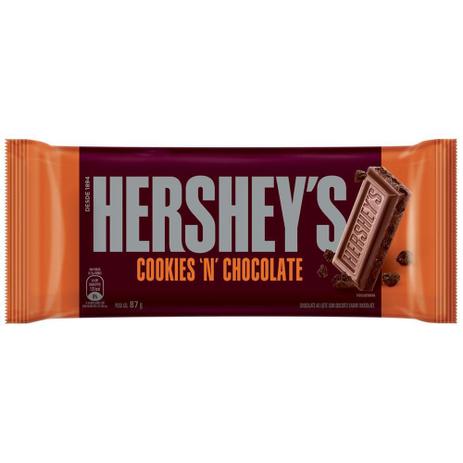 Barra Hershey's Cookies'n'Chocolate 87g Menor preço em Barra Hershey's Cookies'n'Chocolate 87g