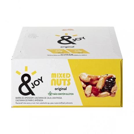 Barra Mixed Nuts joy Original 30g x 12 - Agtal Menor preço em Barra Mixed Nuts joy Original 30g x 12 - Agtal