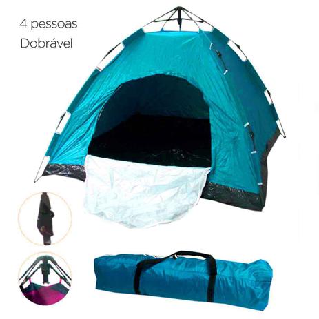 Barraca Camping 4 Pessoas Monta Sozinha Automática Dobrável Bolsa - Atitude Mix é boa?