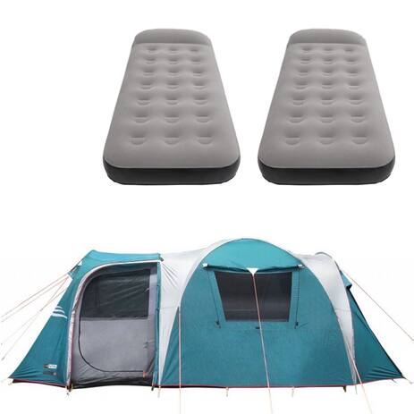 Barraca Camping Nautika Arizona GT 9/10 Pessoas + 2 Colchões Solteiro Inflável Star Aveludado Menor preço em Barraca Camping Nautika Arizona GT 9/10 Pessoas + 2 Colchões Solteiro Inflável Star Aveludado