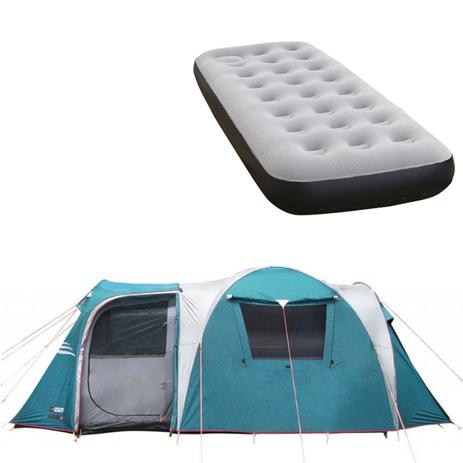 Barraca Camping Nautika Arizona GT 9/10 Pessoas + Colchão Solteiro Inflável Fit Ecologic Menor preço em Barraca Camping Nautika Arizona GT 9/10 Pessoas + Colchão Solteiro Inflável Fit Ecologic