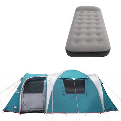 Barraca Camping Nautika Arizona GT 9/10 Pessoas + Colchão Solteiro Inflável Star Aveludado é boa?