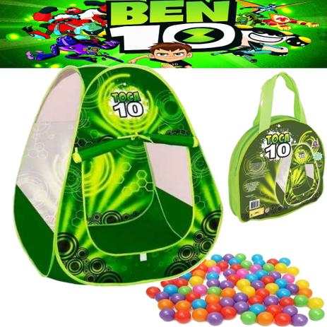 barraca com 50 bolinhas infantil dobravel menino ben 10 verde 89x70 toca cabana - Zippy é boa?