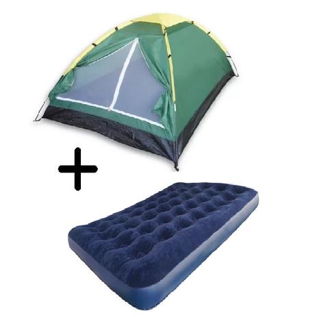 Barraca De Camping 3 Pessoas Kit 1 Colchão Casal - Antares Menor preço em Barraca De Camping 3 Pessoas Kit 1 Colchão Casal - Antares