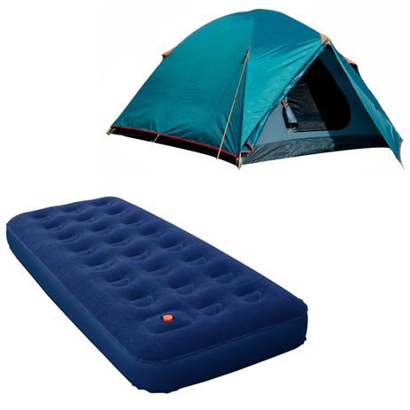 Barraca Iglu Colorado GT 4 Pessoas + Colchão Inflável Zenite Solteiro Nautika Menor preço em Barraca Iglu Colorado GT 4 Pessoas + Colchão Inflável Zenite Solteiro Nautika