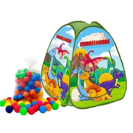 Barraca infantil Pop Up Dinossauro com 100 bolinhas coloridas - Natalplast Menor preço em Barraca infantil Pop Up Dinossauro com 100 bolinhas coloridas - Natalplast