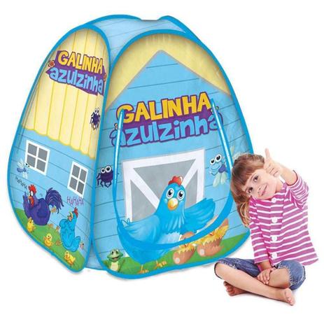 Barraca infantil Pop Up Galinha Azulzinha - Natalplast Menor preço em Barraca infantil Pop Up Galinha Azulzinha - Natalplast