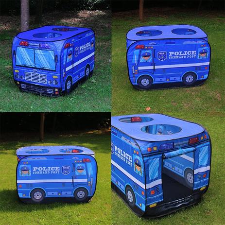 Barraca Infantil Portátil Carro de Polícia Viatura Azul Art brink - Artbrink Menor preço em Barraca Infantil Portátil Carro de Polícia Viatura Azul Art brink - Artbrink