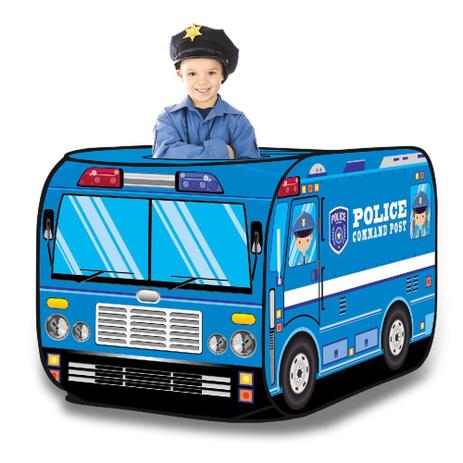 Barraca Infantil Portátil Carro de Polícia Viatura Azul Artbrink Menor preço em Barraca Infantil Portátil Carro de Polícia Viatura Azul Artbrink