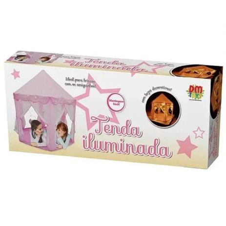 Barraca Infantil Tenda Iluminada Led DMT 5875 - Dm Toys Menor preço em Barraca Infantil Tenda Iluminada Led DMT 5875 - Dm Toys